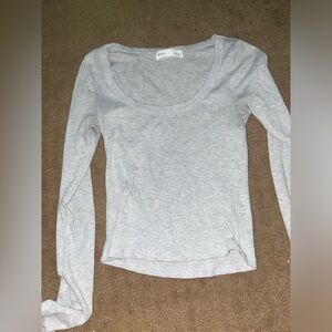 Supre scoop neck tight long sleeve